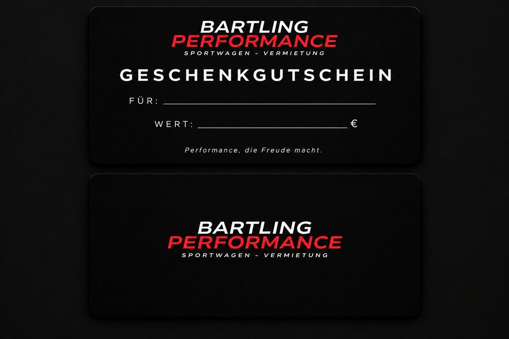 Bartling Performance Geschenkgutschein – Vorder- und Rückseite